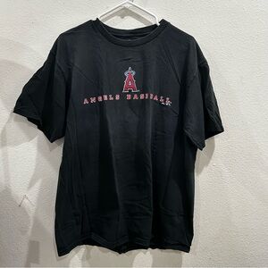 Angels Baseball Black T-Shirt